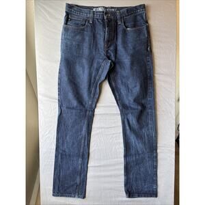 Free World Clothing Company - Messenger Skinny Blue Denim Jeans Size 34x32